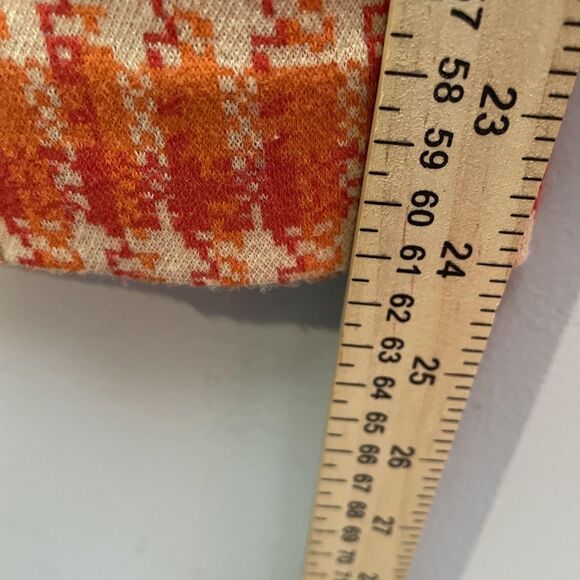 Maeve by Anthropologie Pants Womens Medium Orange Red The Margot Flare Plaid - Picture 8 of 13